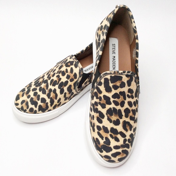 Steve Madden Shoes - STEVE MADDEN Leopard Print Slip Ons